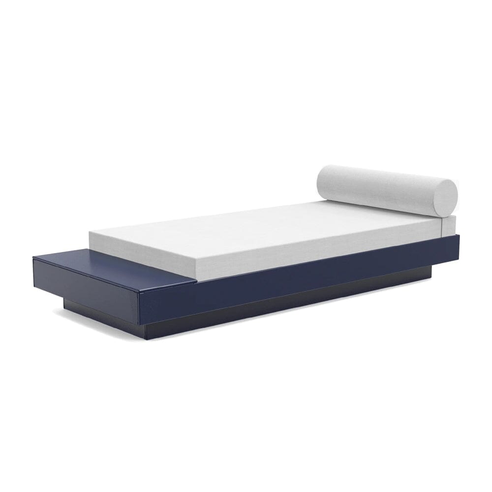 Platform One Daybed with Table Beds Loll Designs Navy Blue Cast Silver