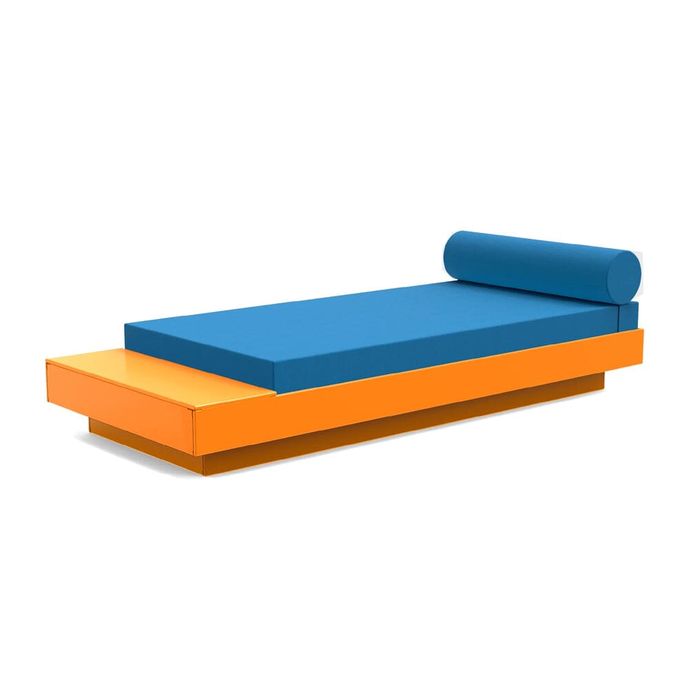 Platform One Daybed with Table Beds Loll Designs Sunset Orange Canvas Regatta