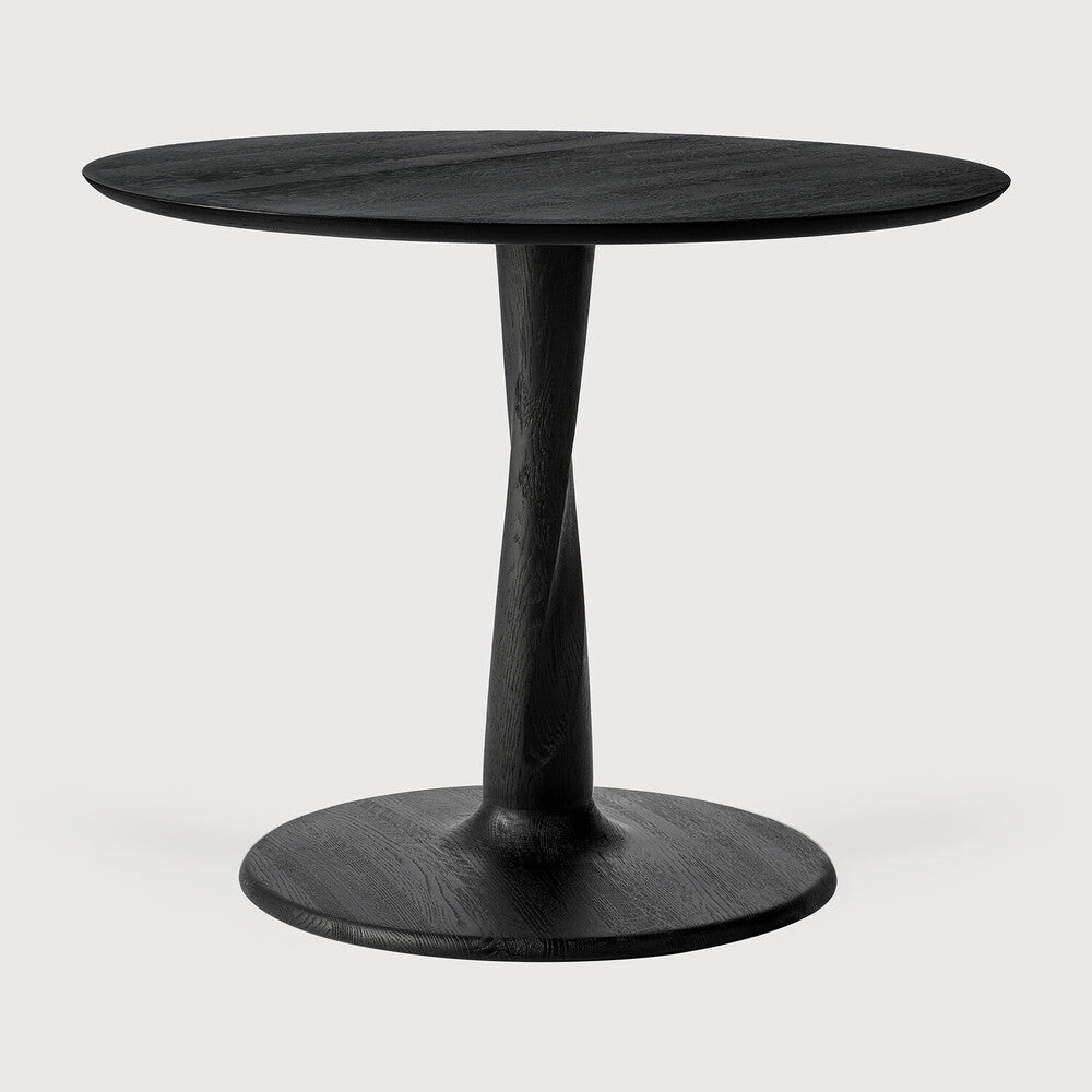 Torsion dining table - round - low height