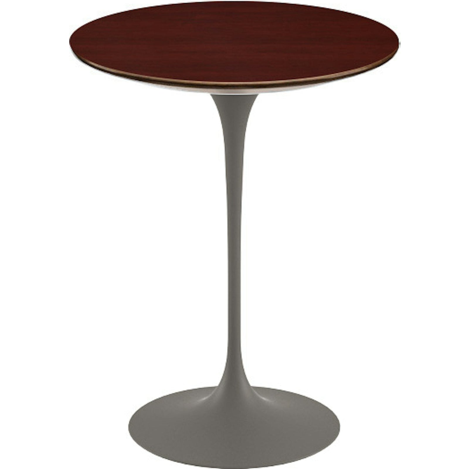 Saarinen Side Table - 16" Round side/end table Knoll Grey Reff Dark Cherry