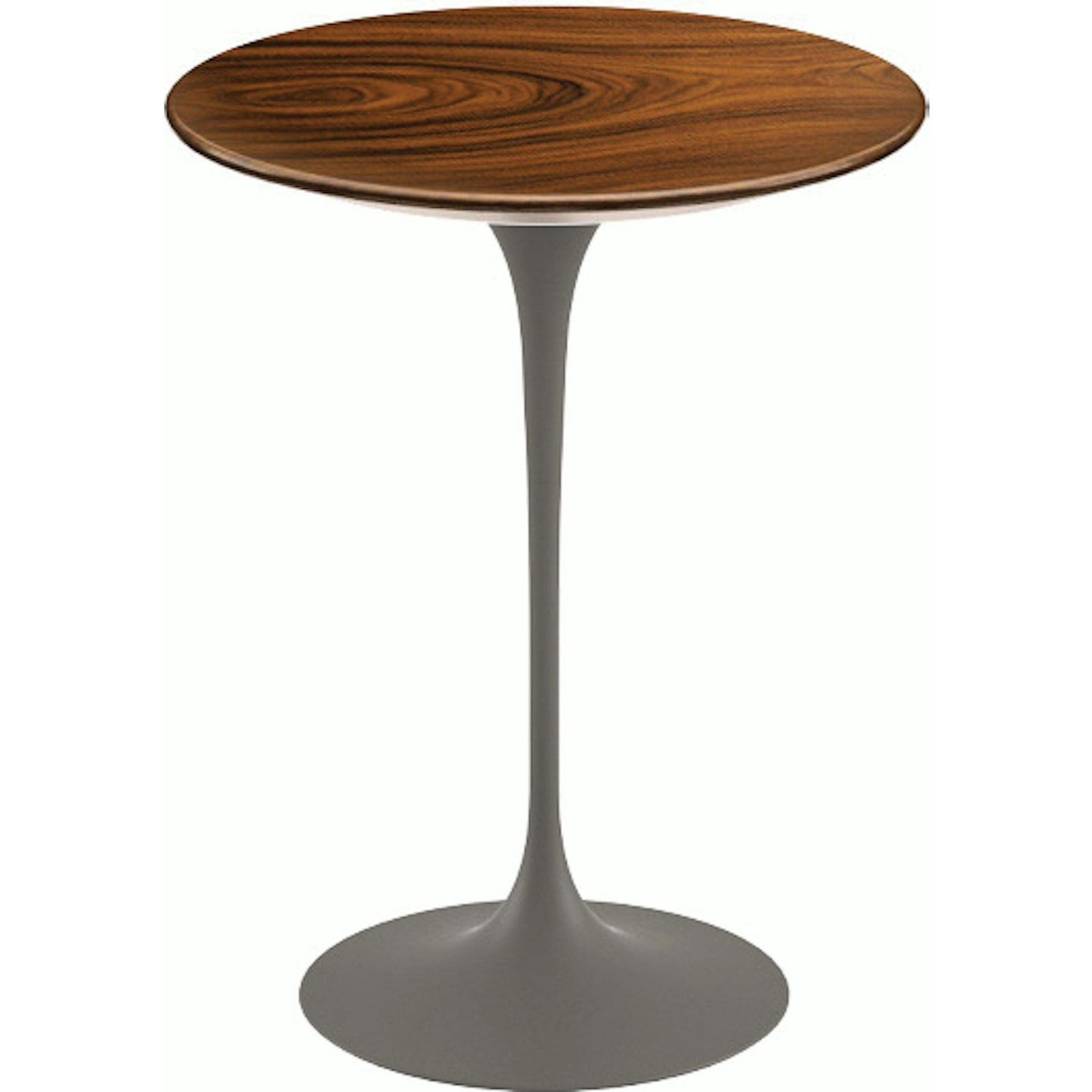 Saarinen Side Table - 16" Round side/end table Knoll Grey Rosewood