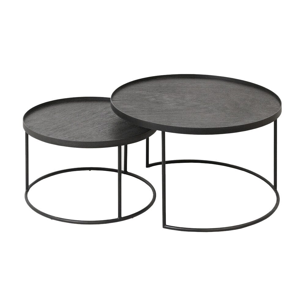 Round Tray Coffee Table Set Coffee table Ethnicraft Small/Large