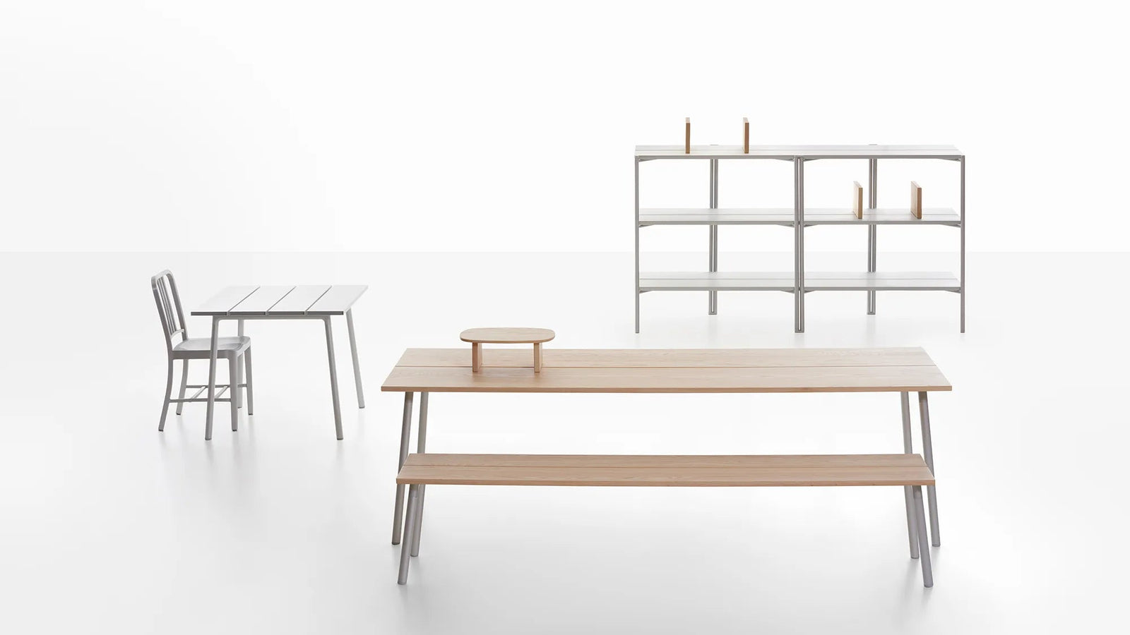 Emeco Run Bench - Wood Benches Emeco