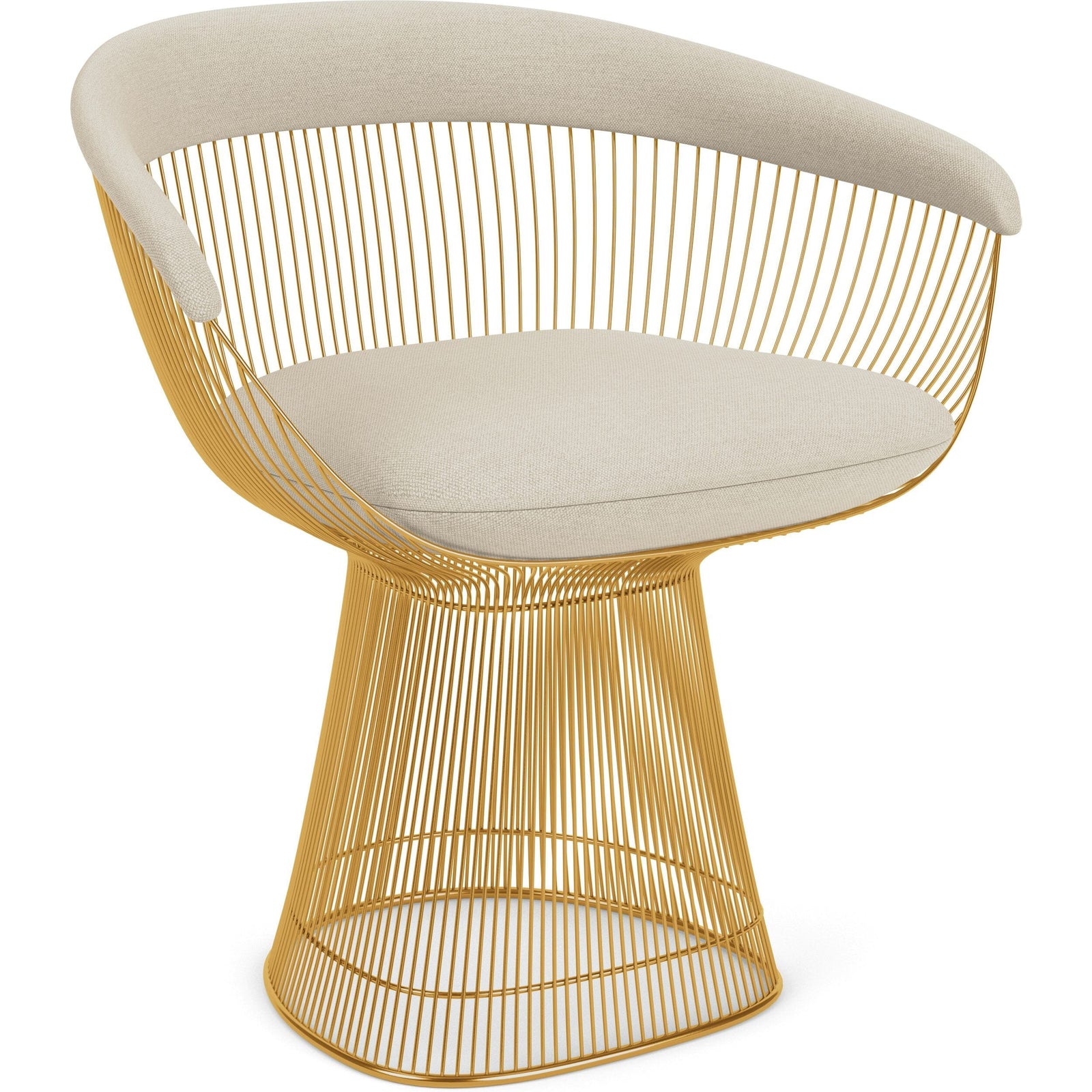 Platner Arm Chair - Gold Side/Dining Knoll