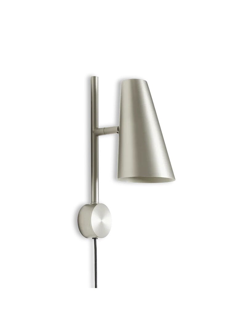 Cono Wall Lamp wall / ceiling lamps Woud Satin Silver