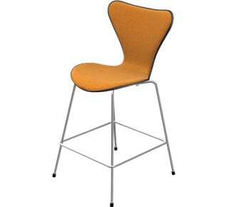 Series 7 Stool - Front Upholstered Stools Fritz Hansen