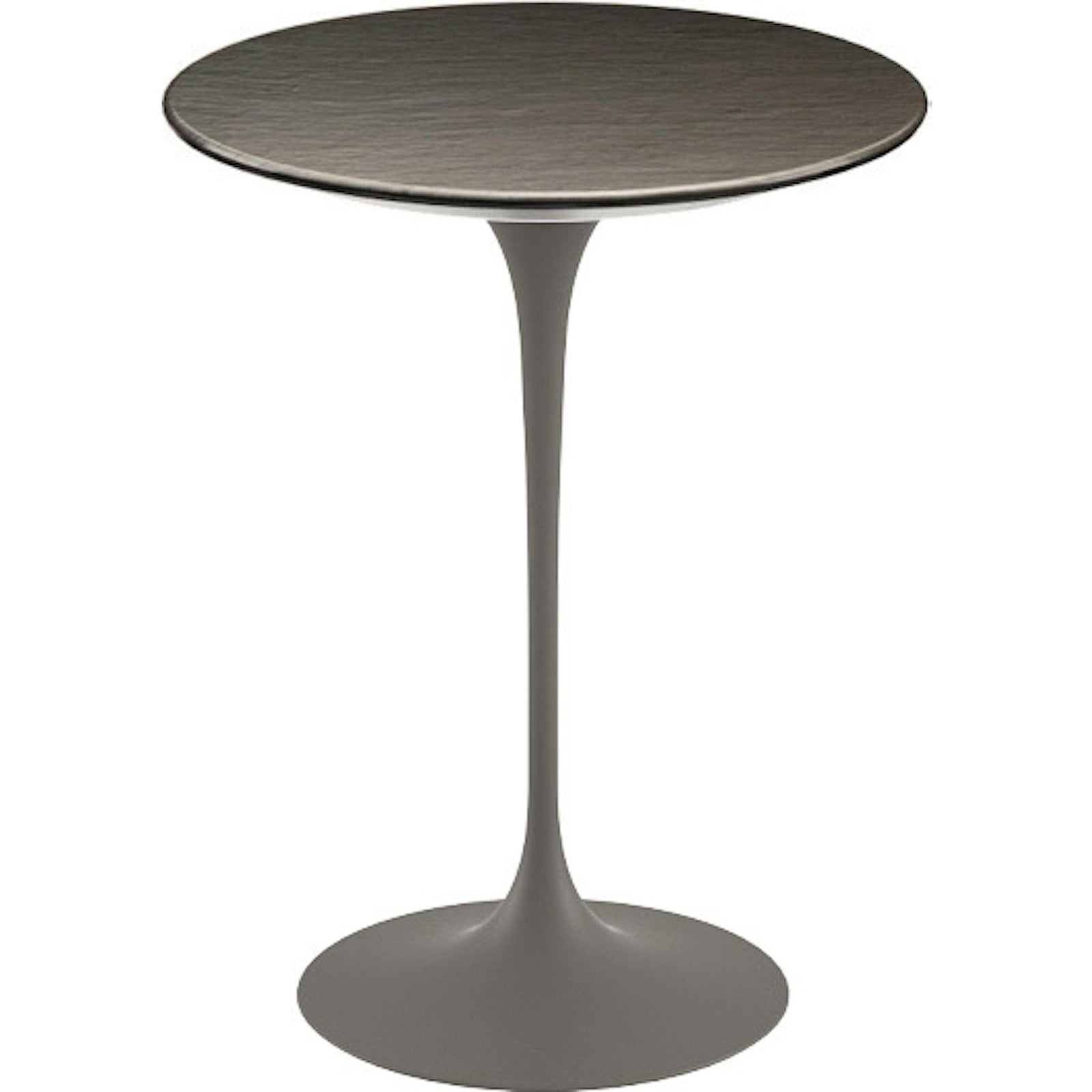 Saarinen Side Table - 16" Round side/end table Knoll Grey Slate, Natural