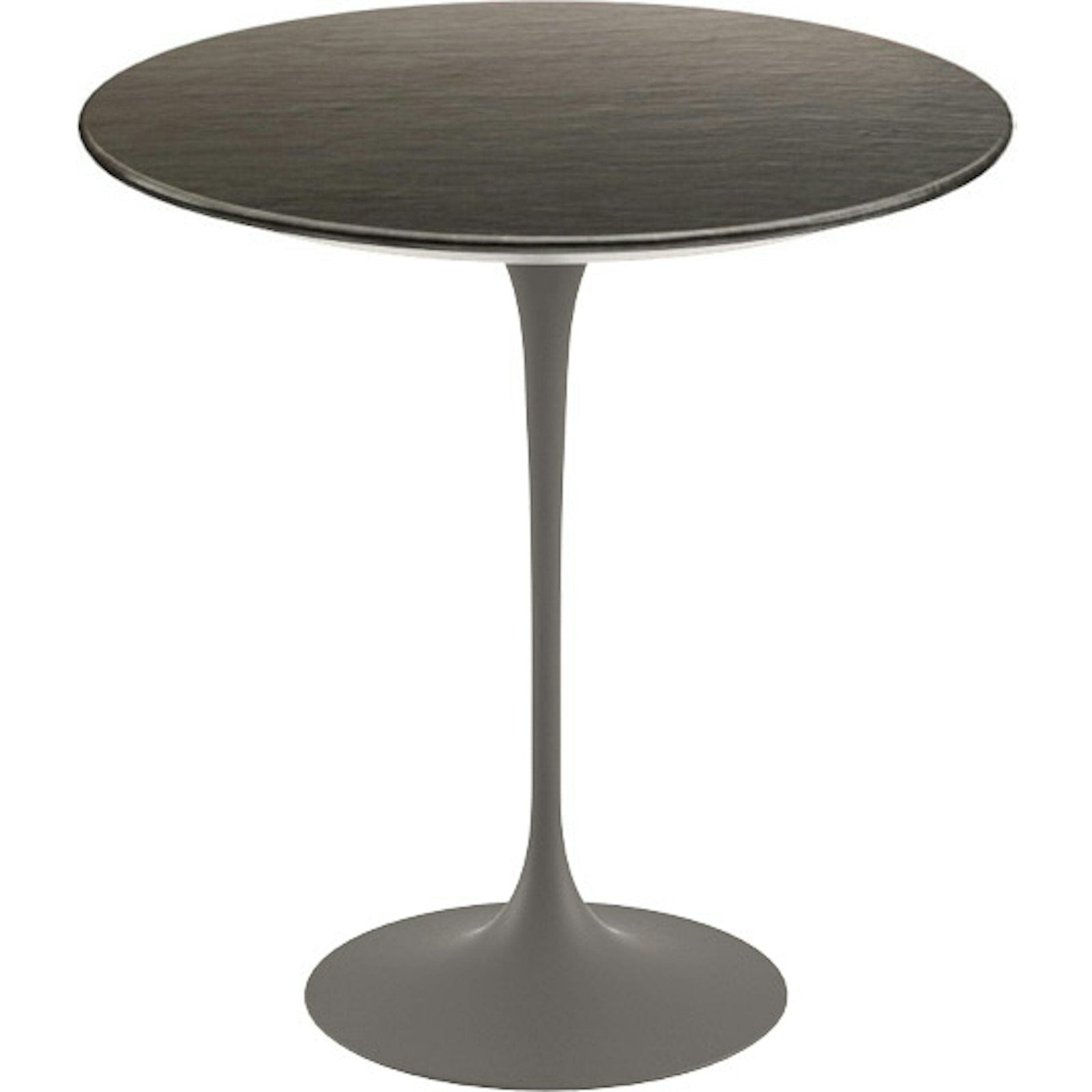 Saarinen Side Table - 20” Round side/end table Knoll Grey Slate, Natural