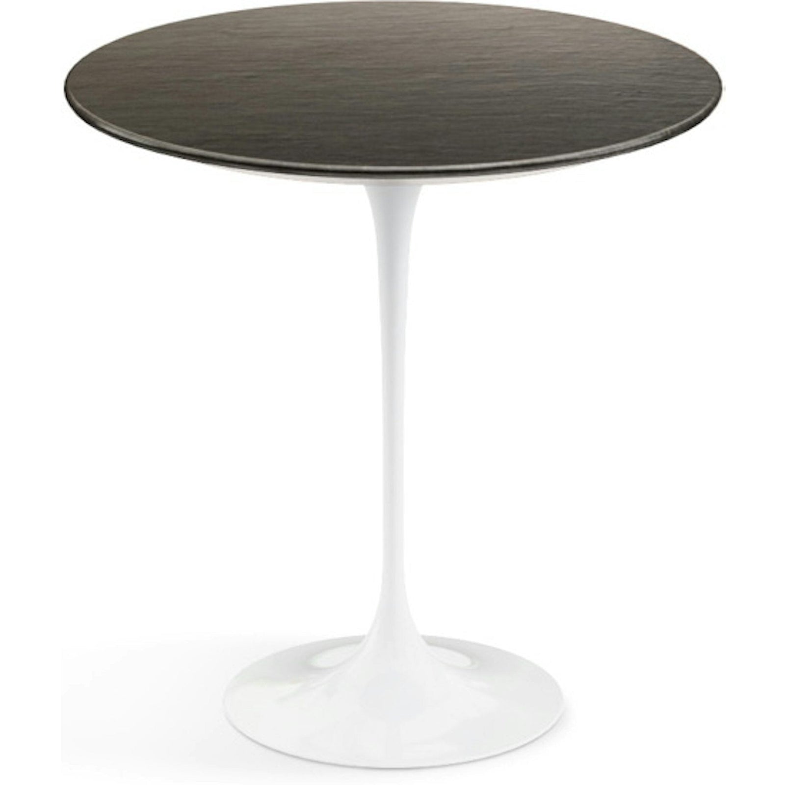 Saarinen Side Table - 20” Round side/end table Knoll White Slate, Natural