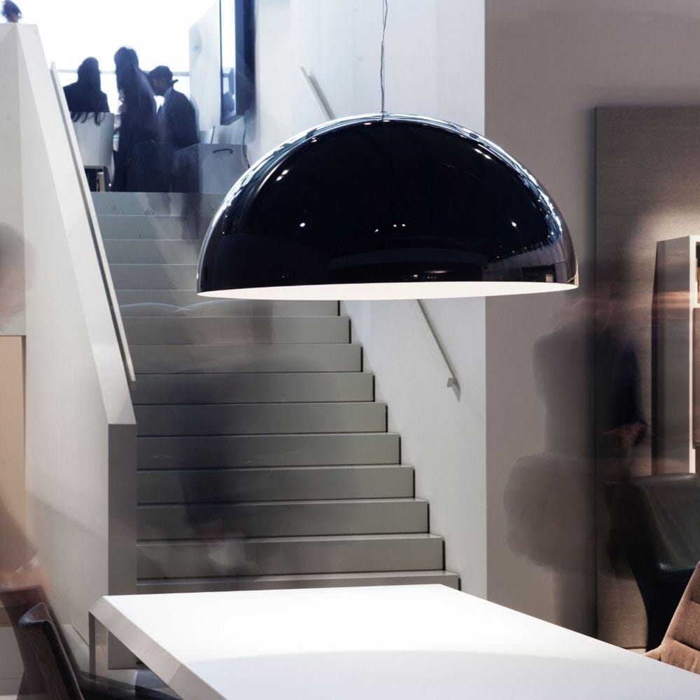 Sonora PMMA Pendant Light Floor Lamps Oluce Black/Painted White