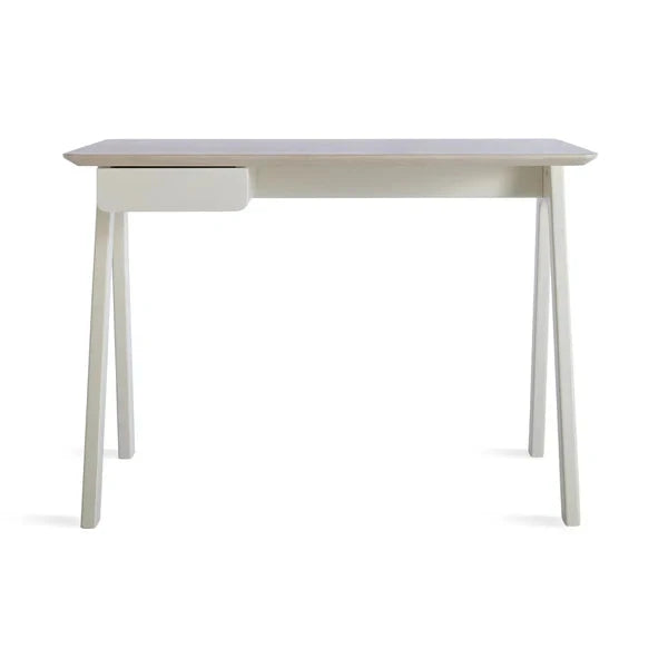 Stash Desk Desk's BluDot Whitewashed Ash / White