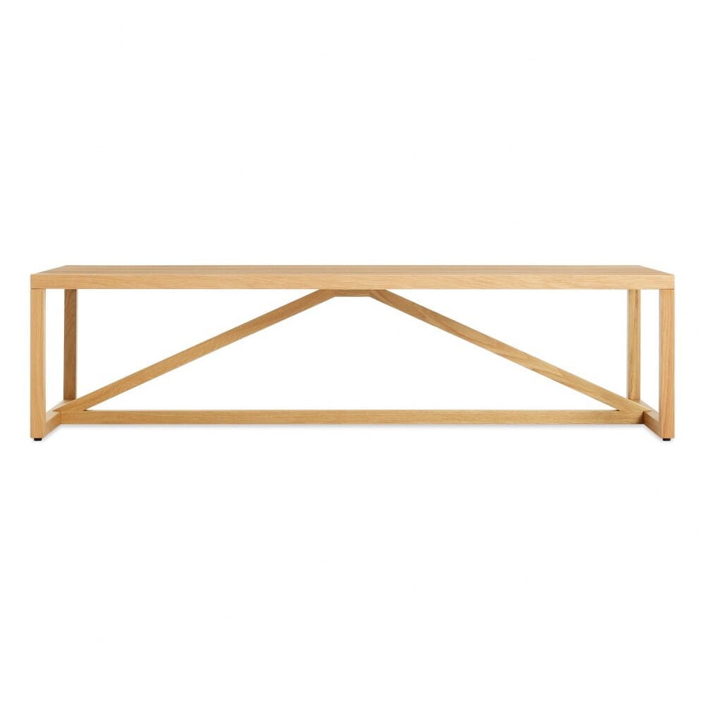 Strut Rectangle Wood Coffee Table Coffee Tables BluDot