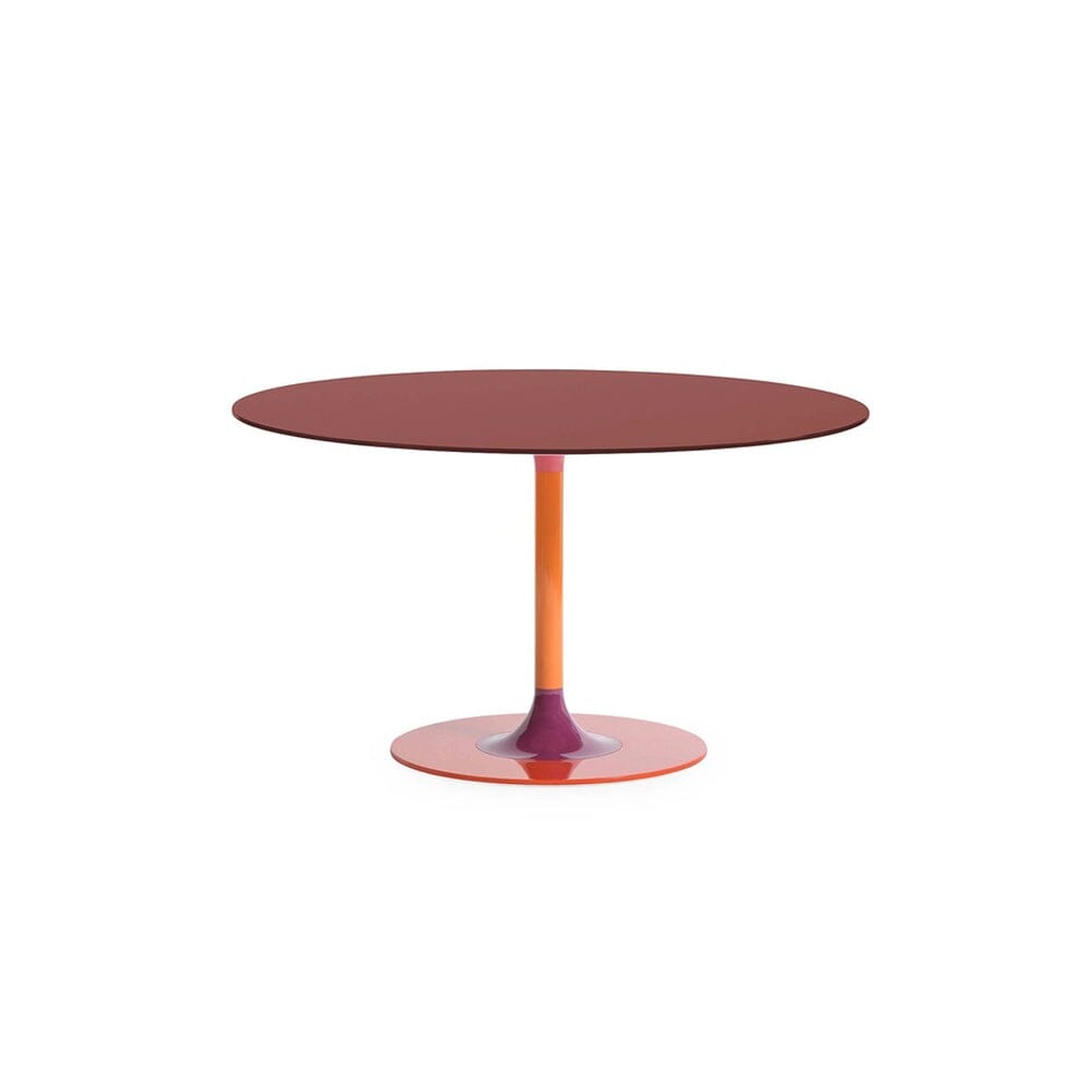 Thierry XXL Round Dining Table Dining Tables Kartell Burgundy