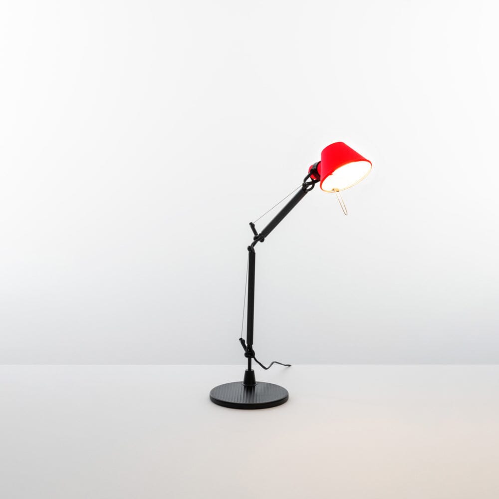 Tolomeo Micro Bicolor Desk Lamp wall / ceiling lamps Artemide Red