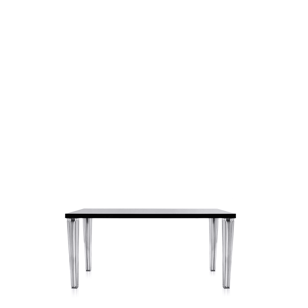 TopTop Dining Table Glass Top Dining Tables Kartell 63" Black