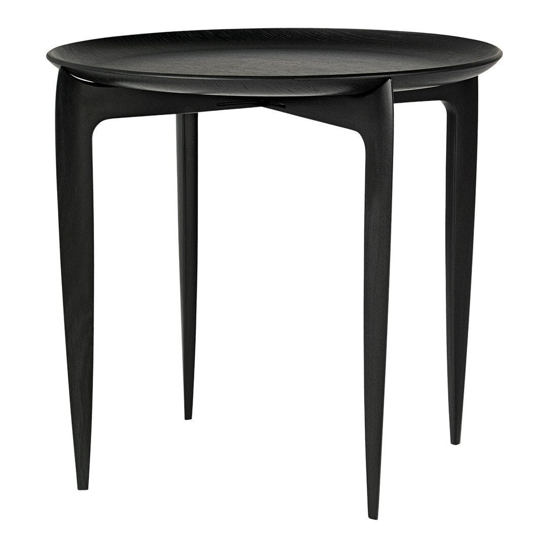 Tray Table 2 Pack End Tables Fritz Hansen Small Table - black lacquered finish