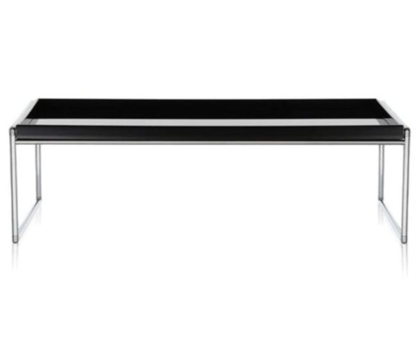 Trays - Tables Coffee Tables Kartell Low Rectangular Black