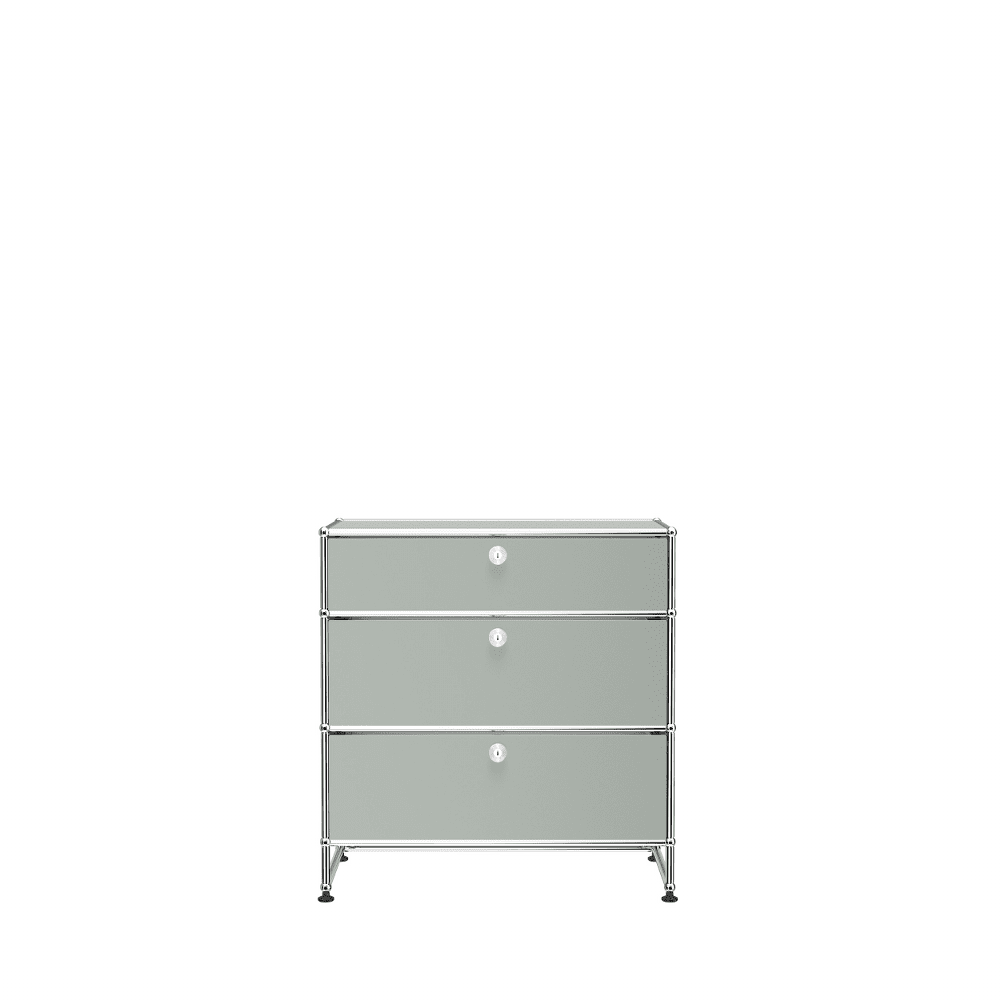 USM Haller 3 Drawer Storage Y storage USM Light Grey