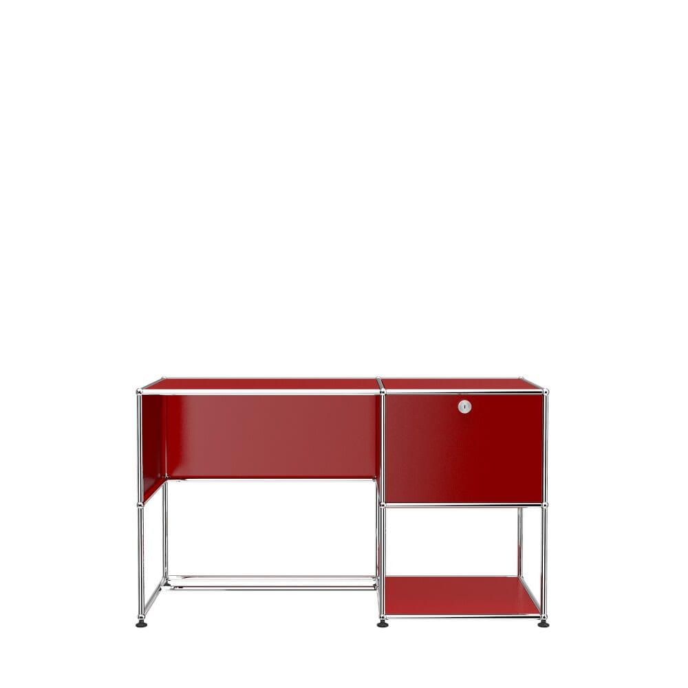 USM Haller Custom Desk Unit A storage USM Ruby Red