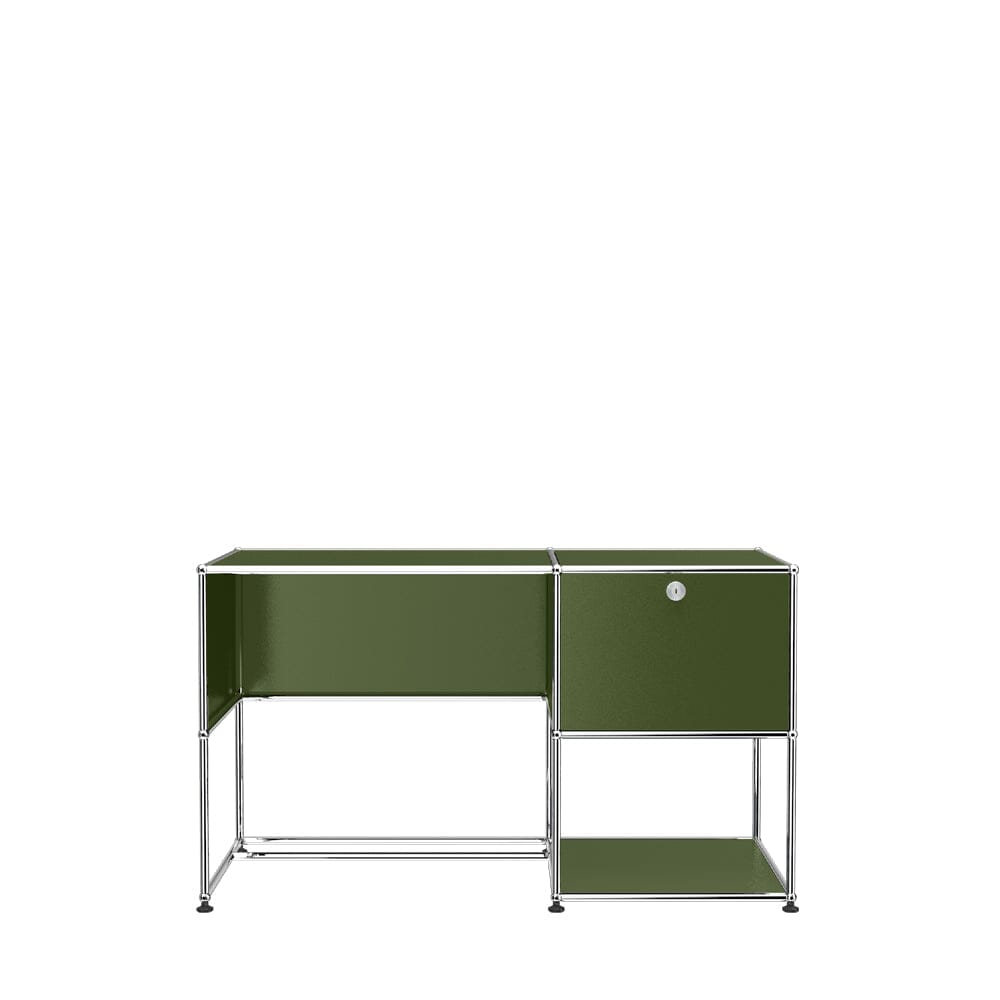 USM Haller Custom Desk Unit A storage USM Olive Green