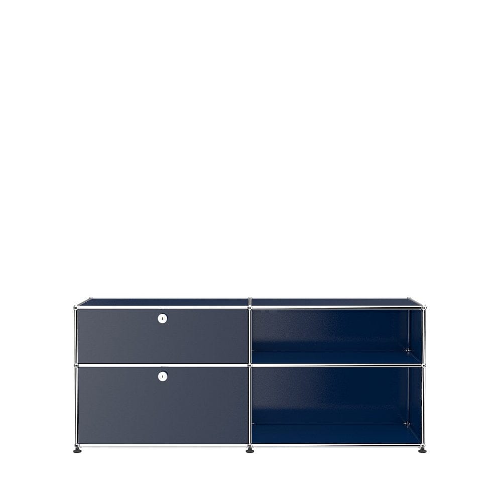 USM Haller Mid- Credenza DF storage USM Steel Blue