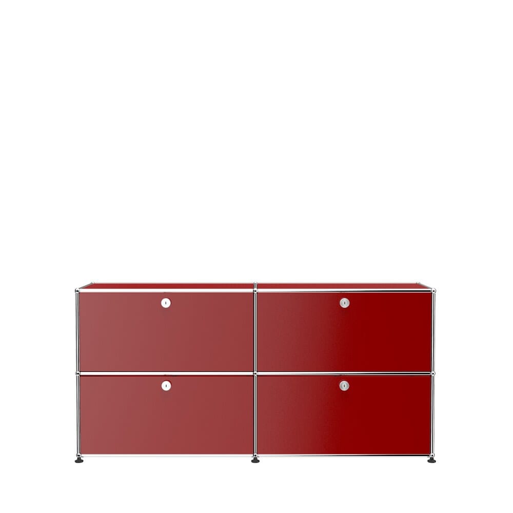 USM Haller Modern Credenza E2F storage USM Ruby Red