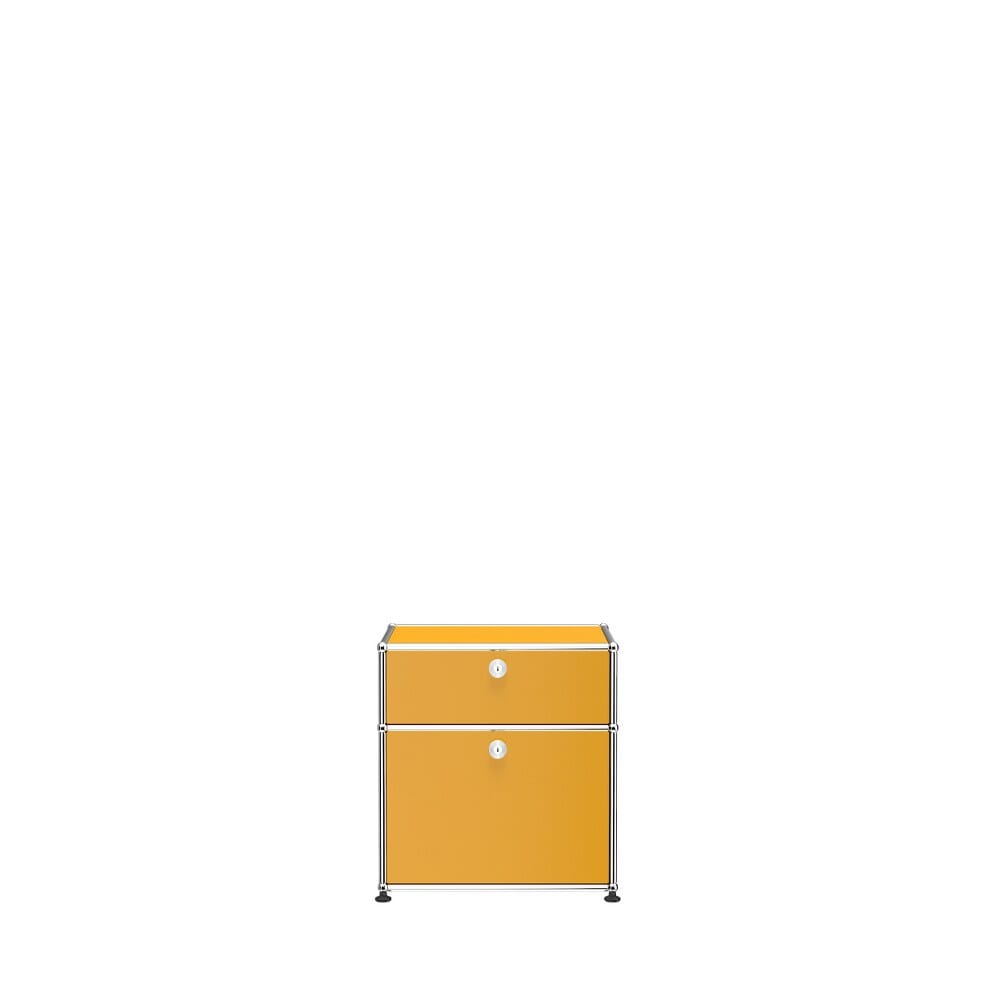 USM Haller Nightstand P1 storage USM Golden Yellow