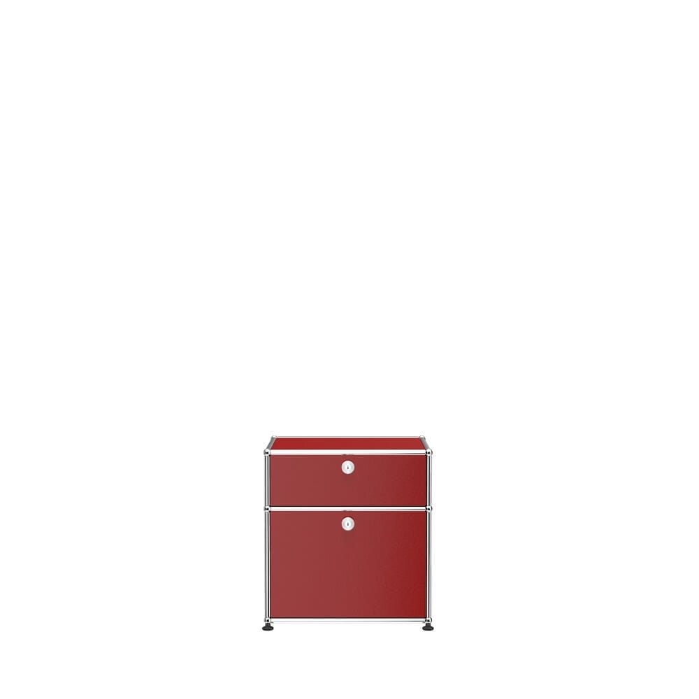 USM Haller Nightstand P1 storage USM Ruby Red