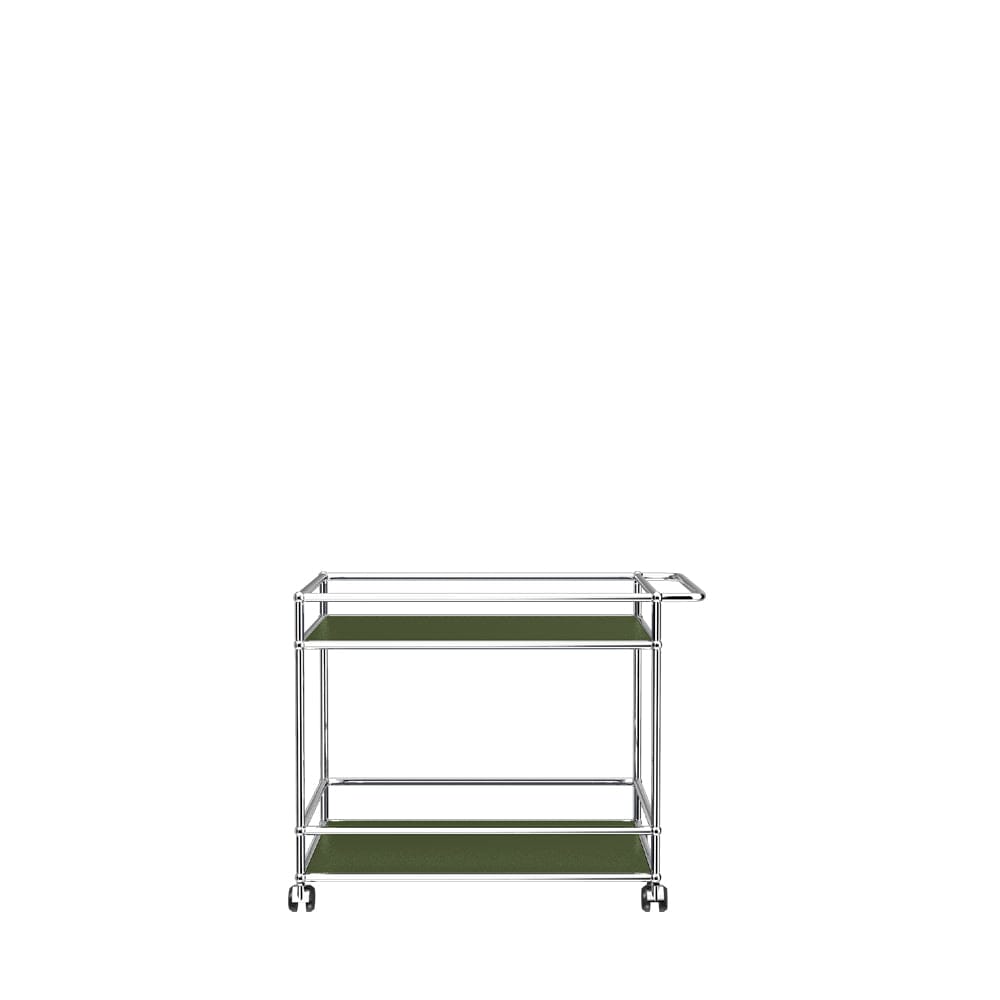 USM Haller Serving Cart L18 Carts / Trolleys USM Olive Green