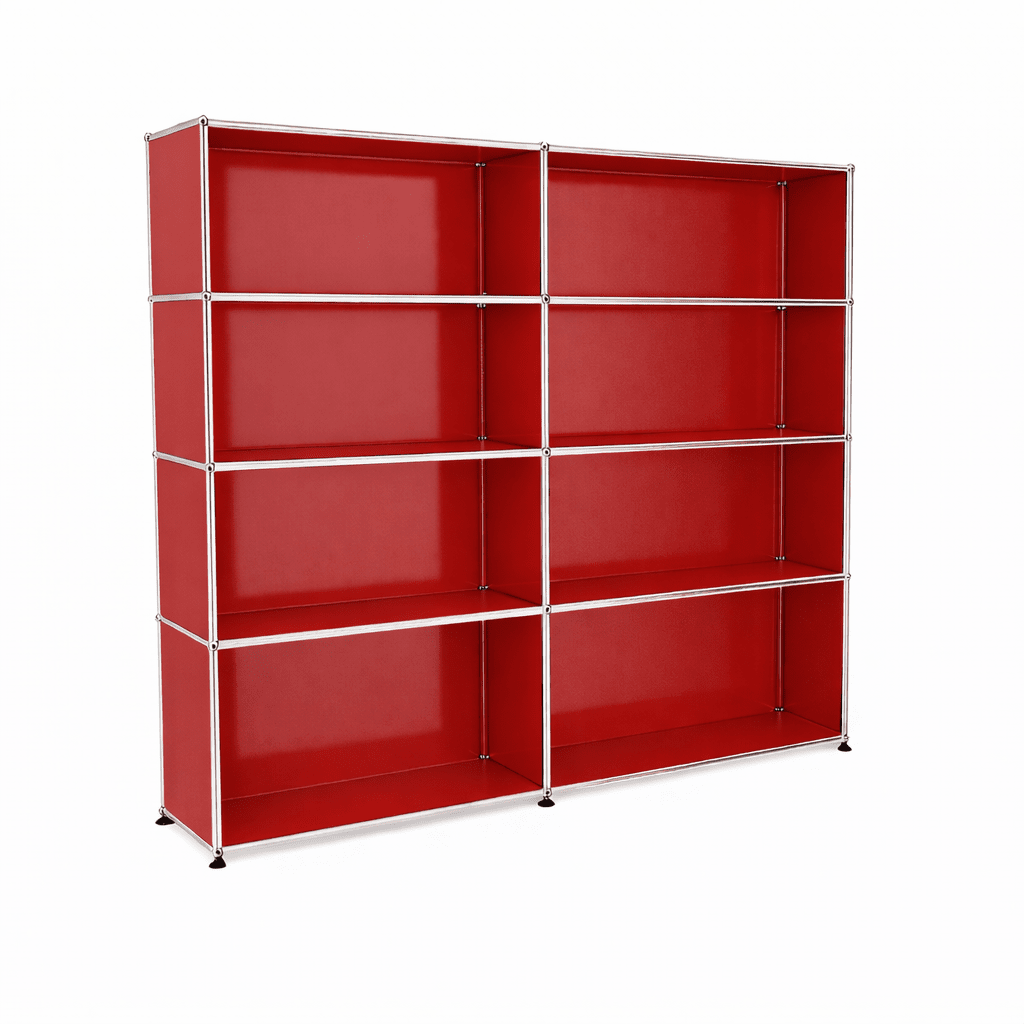 USM Haller Shelving H2 office USM Ruby Red