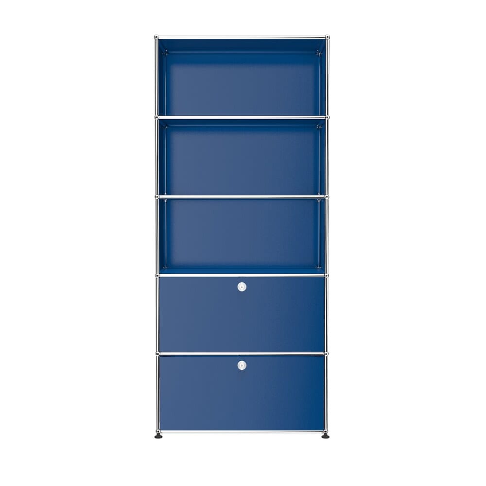 USM Haller shelving R1 office USM Gentian Blue