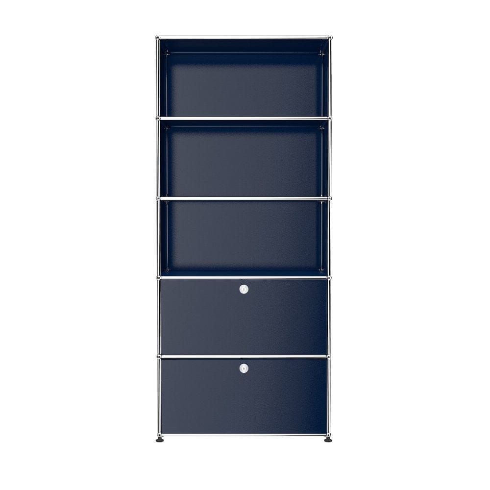 USM Haller shelving R1 office USM Steel Blue