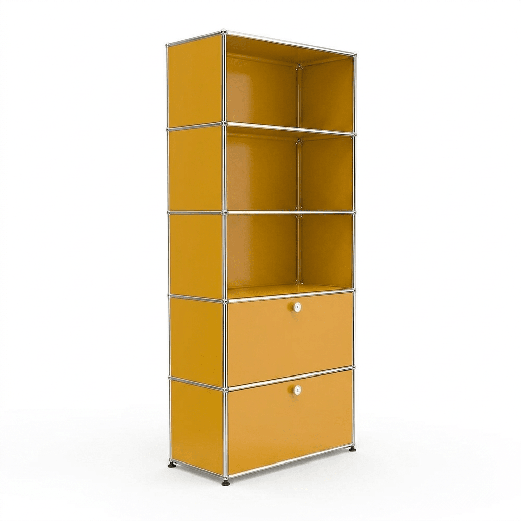 USM Haller shelving R1 office USM Golden Yellow