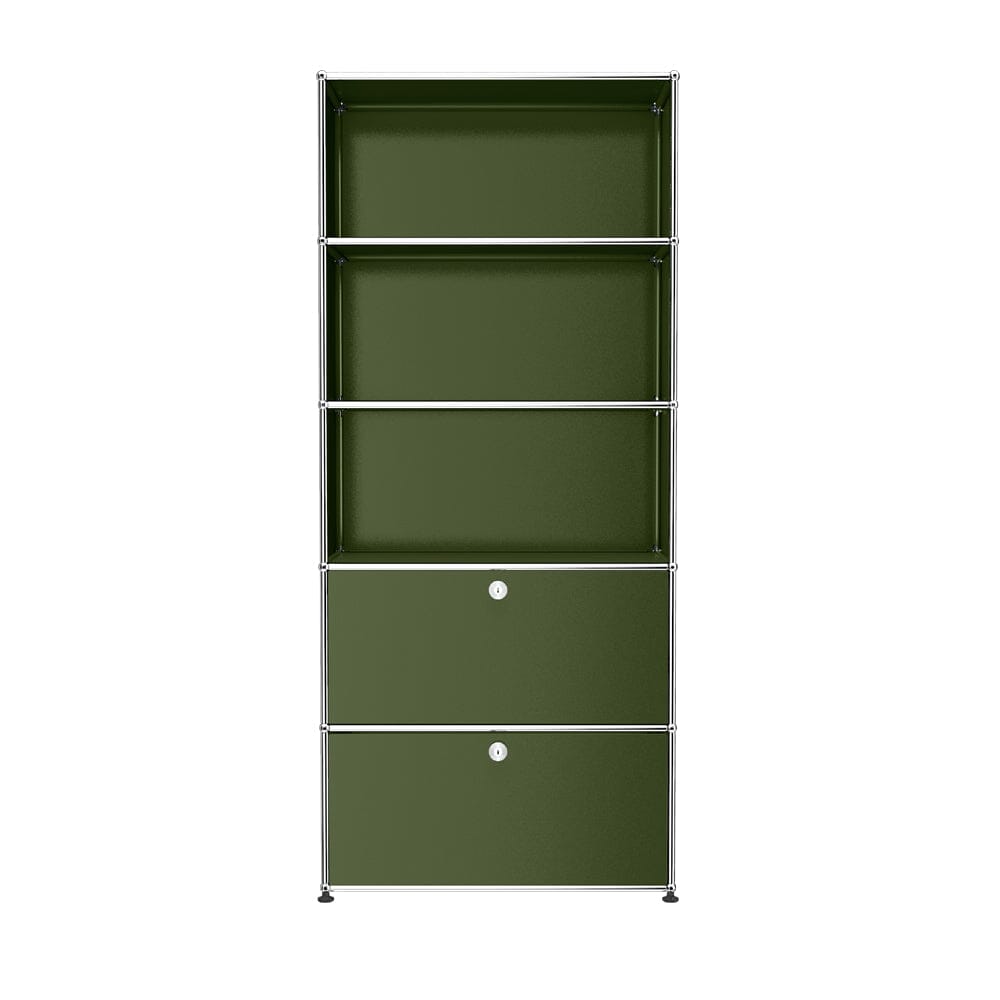 USM Haller shelving R1 office USM Olive Green