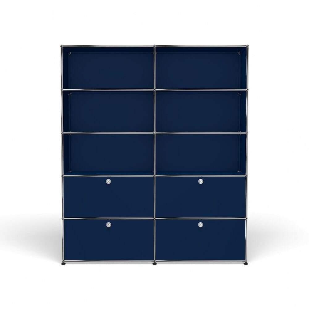 USM Haller Shelving R2 office USM Steel Blue
