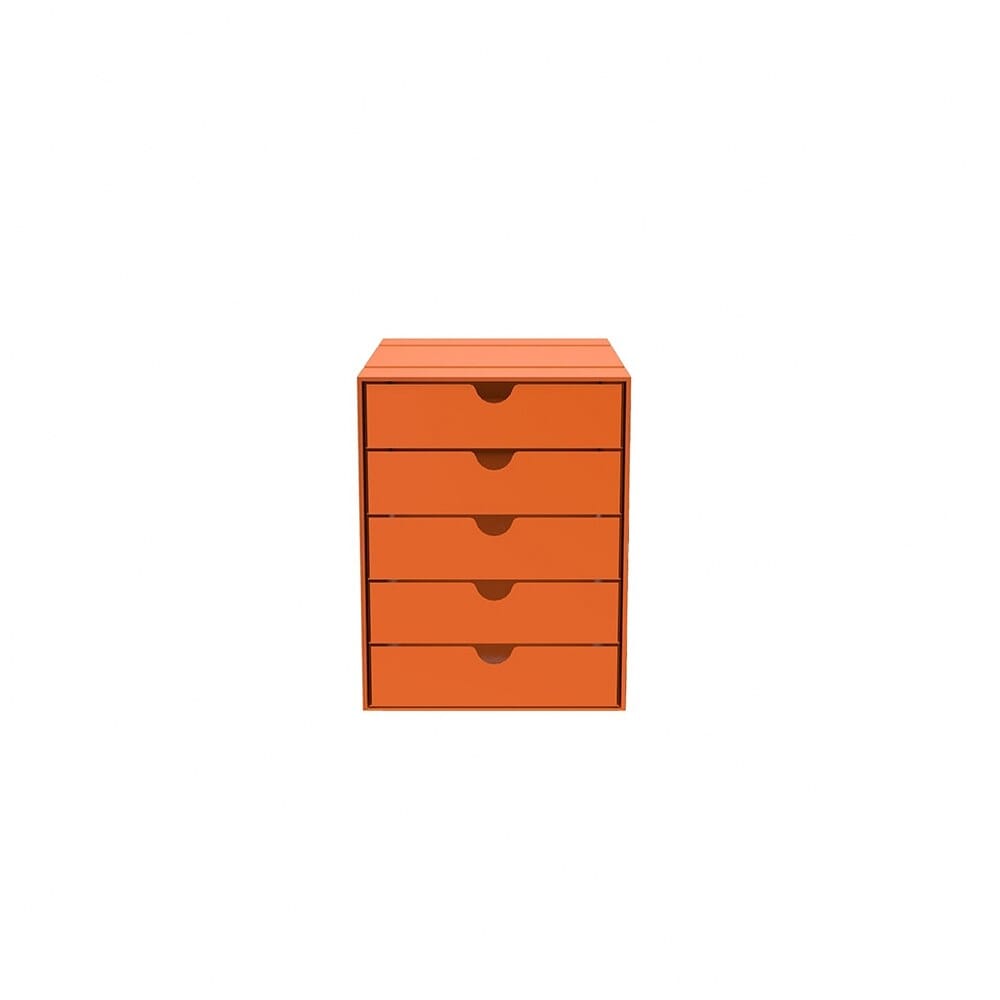 USM Inos organizing box set, 5 drawers storage USM Pure orange