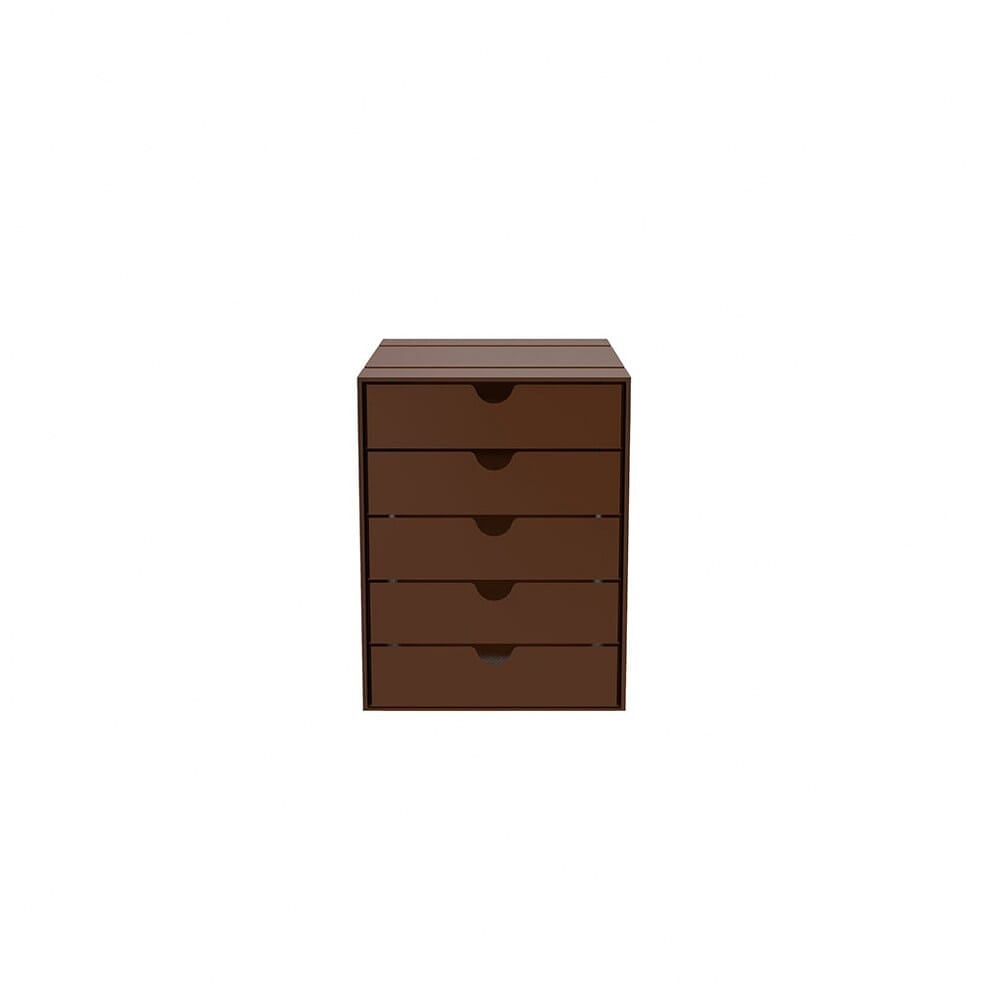 USM Inos organizing box set, 5 drawers storage USM USM Brown