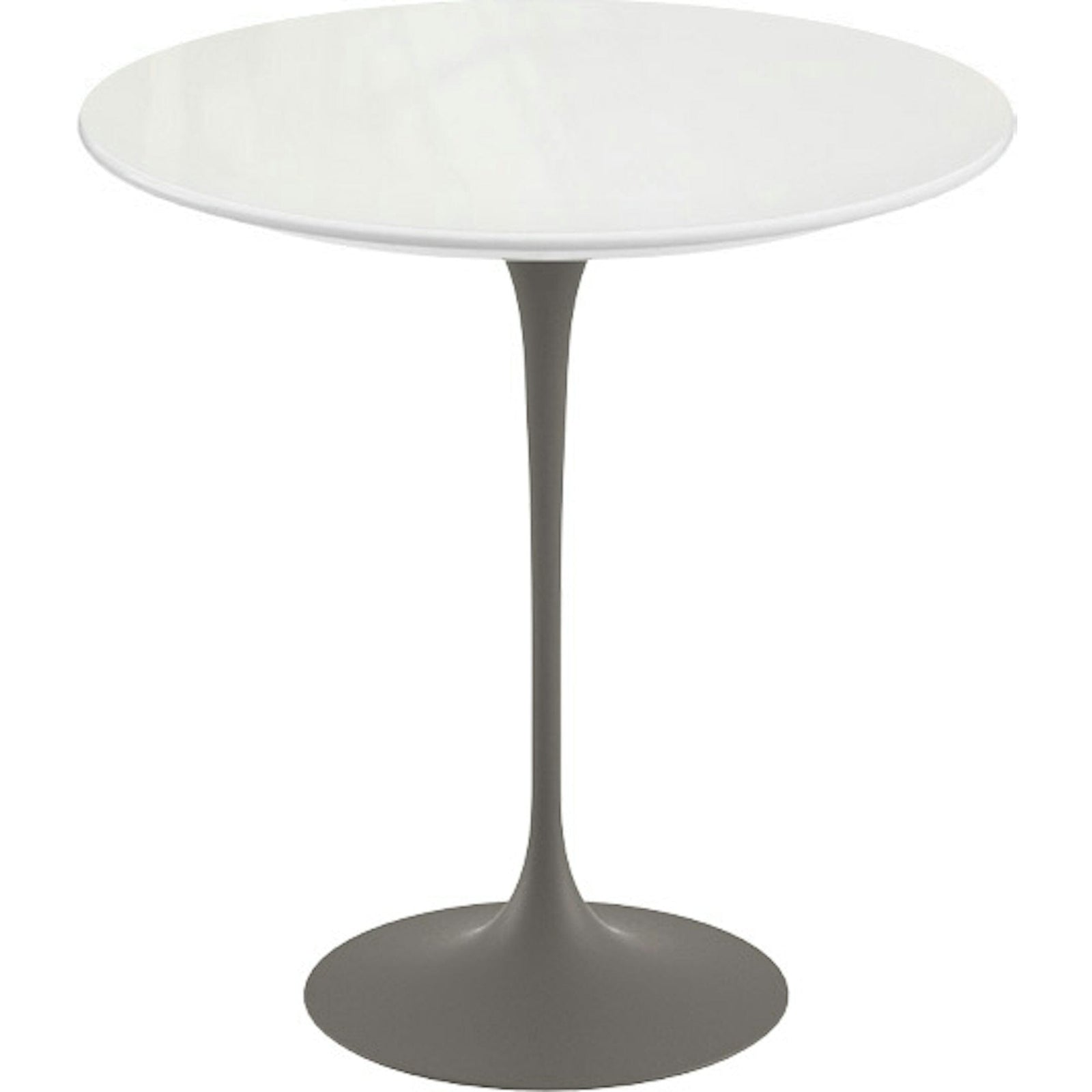 Saarinen Side Table - 20” Round side/end table Knoll Grey Vetro Bianco