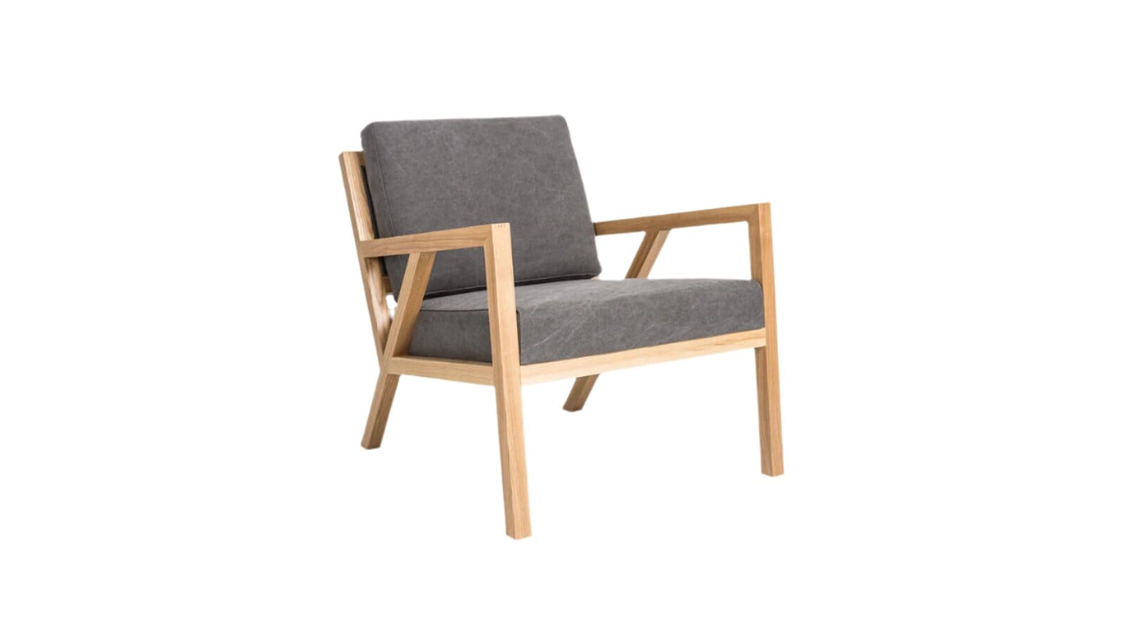 Truss Lounge Chair lounge chair Gus Modern Vintage Smoke / Ash Natural