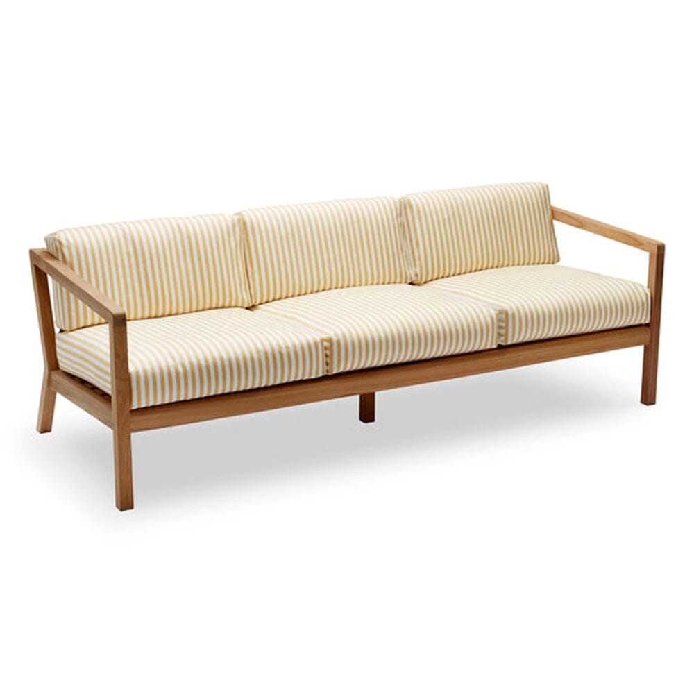 Virkelyst 3-Seater Sofa Sofas Skagerak by Fritz Hansen Golden Yellow Stripe