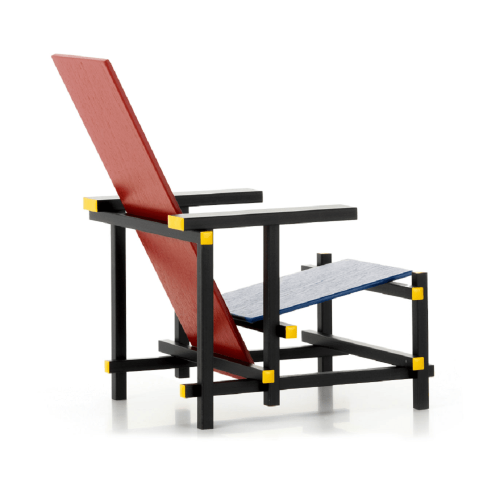 Miniatures Rood Blauwe Stoel Art Vitra