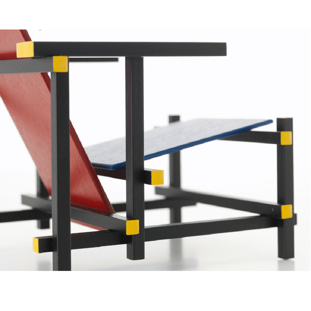 Miniatures Rood Blauwe Stoel Art Vitra