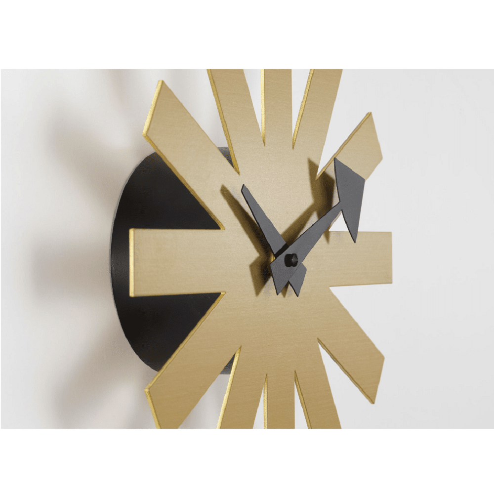 Nelson Asterisk Clock - Brass Clocks Vitra
