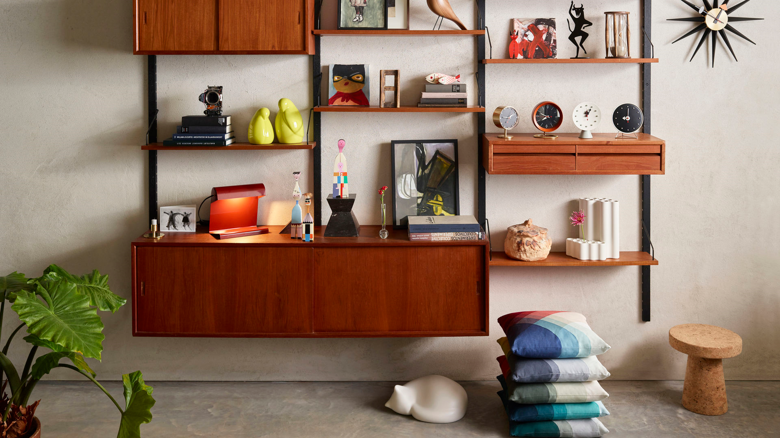 Nelson Cone Base Clock Clocks Vitra