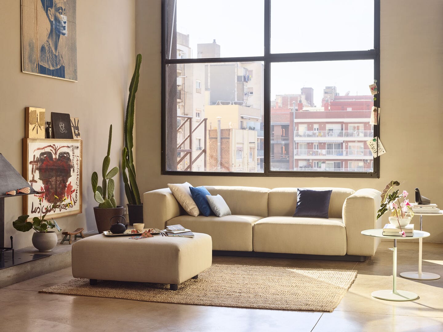 Soft Modular Sofa Ottoman ottomans Vitra