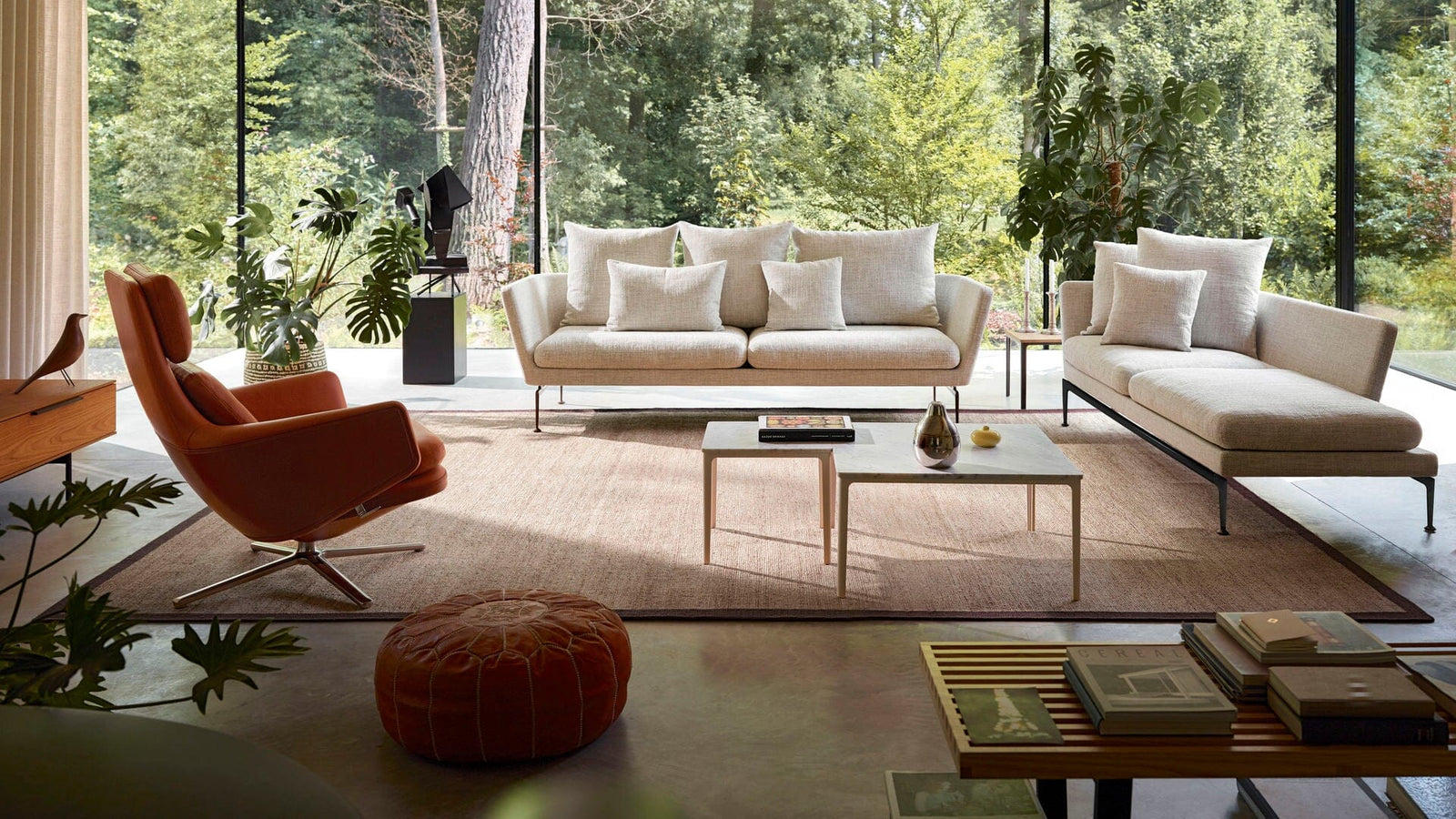 Suita Chaise Longue Large Tufted Cushions cushions Vitra