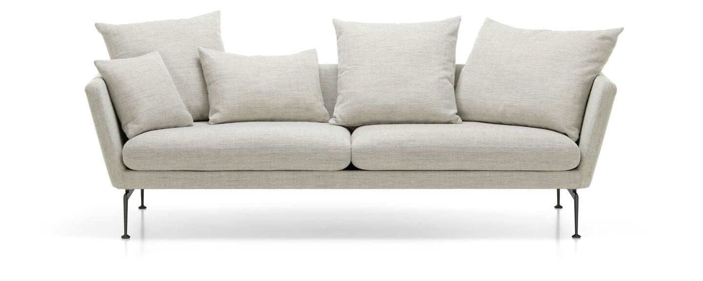 Suita Three-Seater Sofa With Pointed Back Cushions Sofa Vitra
