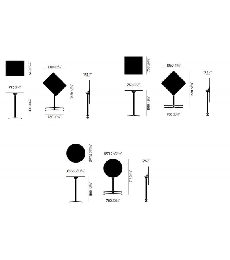 Super Fold High Table Tables Vitra