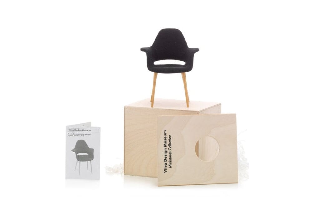 Miniature Eames and Saarinen Organic Chair by Vitra Art Vitra