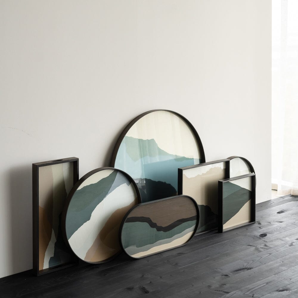 Wabi Sabi Glass Oblong Tray Tray Ethnicraft